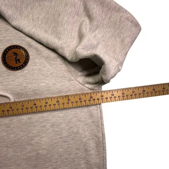 Everyday California Surf Bear Gray Hoodie Men’s XL Fleece Pullover - Picture 5 of 9